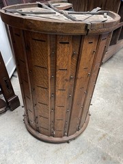 Rare Revolving Lochner Oak Ribbon Cabinet Country Store