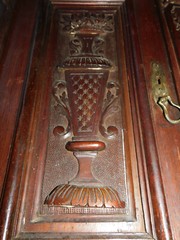 2 1800’s Antique Hanging Wall Cabinet English Colonial Cupboard 28 x 21 x 15″