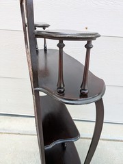 Antique Larkin Art Nouveau Victorian Mahogany Display Shelf Etagere Parlor Stand