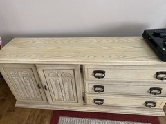 Antique Cabinet 70in X 18in X 30in