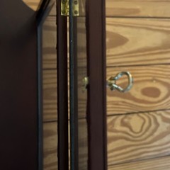 Bombay Dark brown Wall Mounted Display Cabinet w/ Glass Door, Hanging