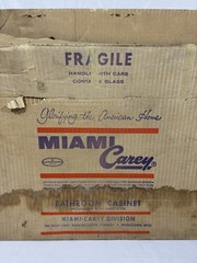 Vintage NOS 1966 Miami Carey Left Mirror Door Replacement For Medicine Cabinet