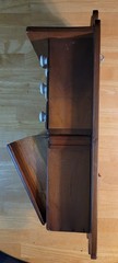 Antique Apothecary Spice Wall Hanging Wood Cabinet Six Drawers