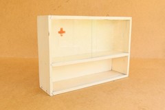 Cabinet Vintage Furniture Cupboard Kitchen Wood Box Medical Retro Early 1970s.