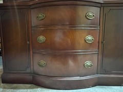 Drexel Solid Wood Curved-Front China Hutch