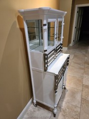Antique Vintage BOWN STEEL Aseptic Dental / Medical Cabinet Circa 1909. Beauty!
