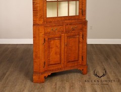 Louis Irion Tiger Maple Corner Cabinet*