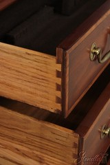 73251: HENKEL HARRIS Cherry 2 Piece London Breakfront