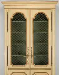 Auffray & Company French Country China Closet Display Cabinet Vitrine, 1980s