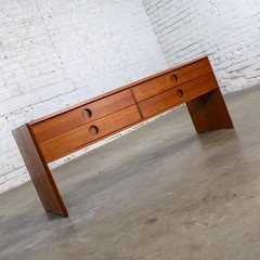 Vintage Scandinavian Modern Teak Low Chest or Bench Style of Kai Kristiansen