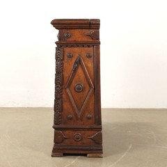 Antique Baroque Chest Walnut Chestnut Italy XVIII Century