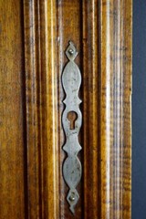French Antique Gothic Hand Carved Wood Cupboard Door 19th