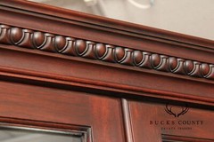 Henkel Harris Georgian Style Mahogany Corner Cabinet