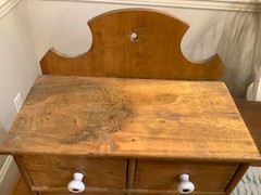 Antique Wooden Apothecary Spice Chest Cabinet 8 Drawers Primitive Farmhouse
