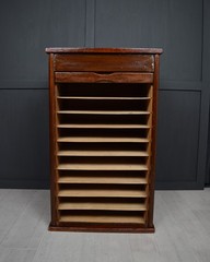 Antique Late 19th Century Tambour front cabinet
