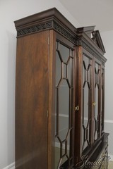 L56699EC: STICKLEY Chippendale Mahogany 4 Door Breakfront