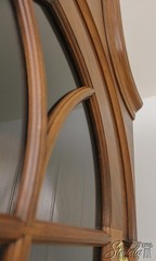 58293: Chippendale Style Bench Made Solid Walnut Corner Cabinet