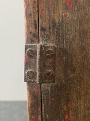 🔥 Antique Old 19th c. American Folk Art Rustic Country Primitive Spice Cabinet