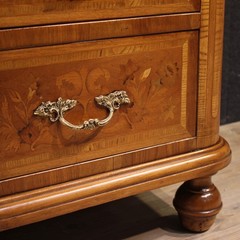 Italian commode chest of drawers inlaid wood commode antique style 20th century