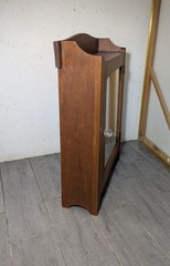 Vintage Rustic Country Wood Wall Medicine Apothecary Cabinet Shelf Mirror Door