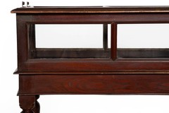 Rare Pair of Anglo-Indian Teak Vitrine Display Tables Cabinets, 19th century