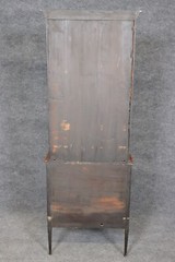 Late 19th century Satinwood Narrow Georgian Vitrine Display Cabinet