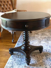 Kincaid Furniture Moonlight Bay Round Pedestal Lamp Table (SKU 65-021)
