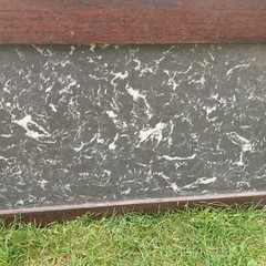 Antique Wash stand Marble Splash back and Mirror