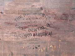 ANTIQUE INDUSTRIAL OAK HARVARD DENTAL CABINET / FILE CABINET
