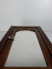 Large Medicine Kitchen Bathroom Cabinet Oak Glass Door handle Art Deco barn styl