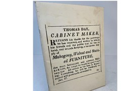 THOMAS DAY: Cabinetmaker. An Exhibition at the North Carolina Museum of History
