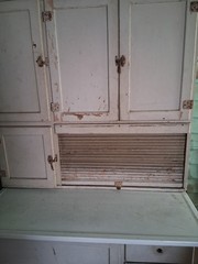 Vintage Farmhouse Hoosier Cabinet with Flour Sifter