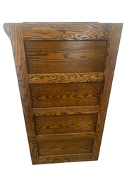 Antique Yawman and Erbe Tiger Oak Vertical File Cabinet Arts and Crafts c1910