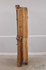 L73540: Chippendale Scrub Pine Corner Cupboard China Cabinet
