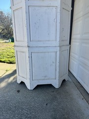 Large Rustic Wood Corner Hutch Cabinet Reclaimed Pallet Wood Local Pickup