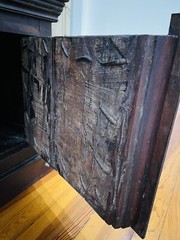 Solid mahogany wood with reclaimed doors credenza cabinet