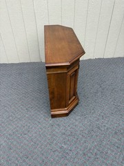 67869 Elegant Cherry Wood Console Cabinet with Paneled Doors