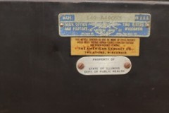 Antique Vintage Dental Cabinet Industrial Medical Chest by American Cabinet Co