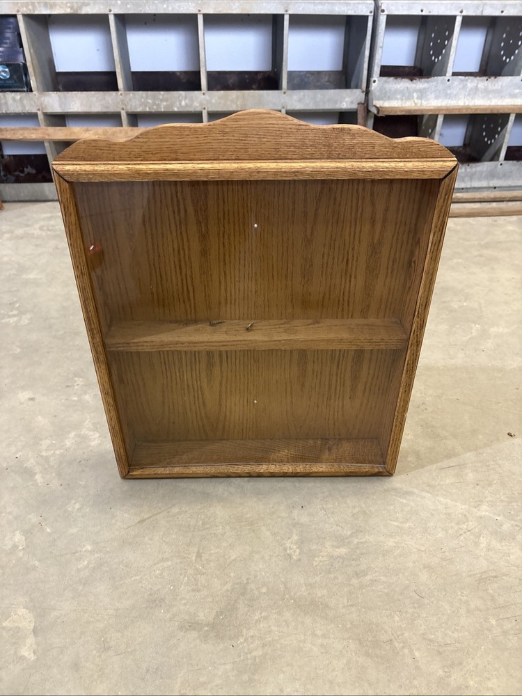 VTG WOODEN DISPLAY CABINET FOR A COUNTERTOP OR HANG MERCANTILE SHOWCASE 🔥