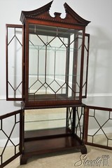 LF33074: MASTER CRAFTSMAN Quality Chinese Chippendale Mahogany Display Cabinet