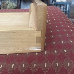 Vintage Library Card Catalog Drawer With Brass Pull
