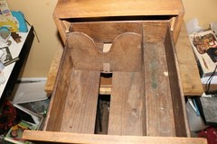 Unusual Large Antique Solid Oak 2 Drawer Card Catalog File Library Cabinet NICE