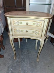 Curio cabinet And two In tables , french manufacturer , beautiful cocoa revival