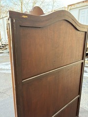 67340 Louis XV Inlaid Curio Cabinet with Bronze Ormalu