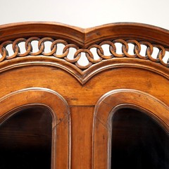 Antique Cupboard Neoclassical Style Walnut XIX Century Original