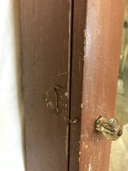 VTG Chocolate 11×23 Wood Wall Mounted Medicine Cabinet Old Cupboard 1550-25B