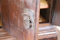 17th Century Italian Solid Walnut Antique Cupboard or Cabinet