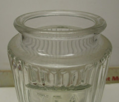 HOOSIER CABINET ORIGINAL TEA SPICE JAR GLASS LOT # 1219