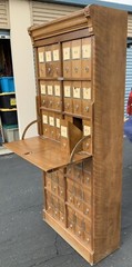 Woodruff Blaine County Idaho Antique Oak File Cabinet 36 Drawer Pull Down Desk