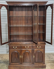Stickley Cherry China Breakfront Bookcase or Cabinet Made in USA